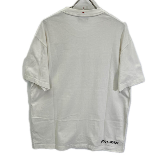 MONCLER 22 White Rubber Logo T-Shirt Size XL