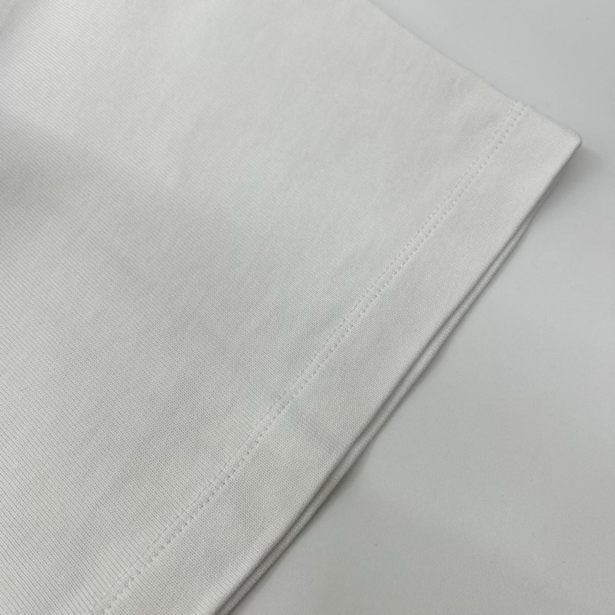 MONCLER 22 White Embroidered Logo T-Shirt Size L