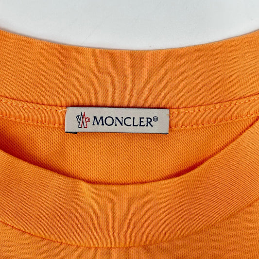 MONCLER 21 Orange Logo T-Shirt Size XL