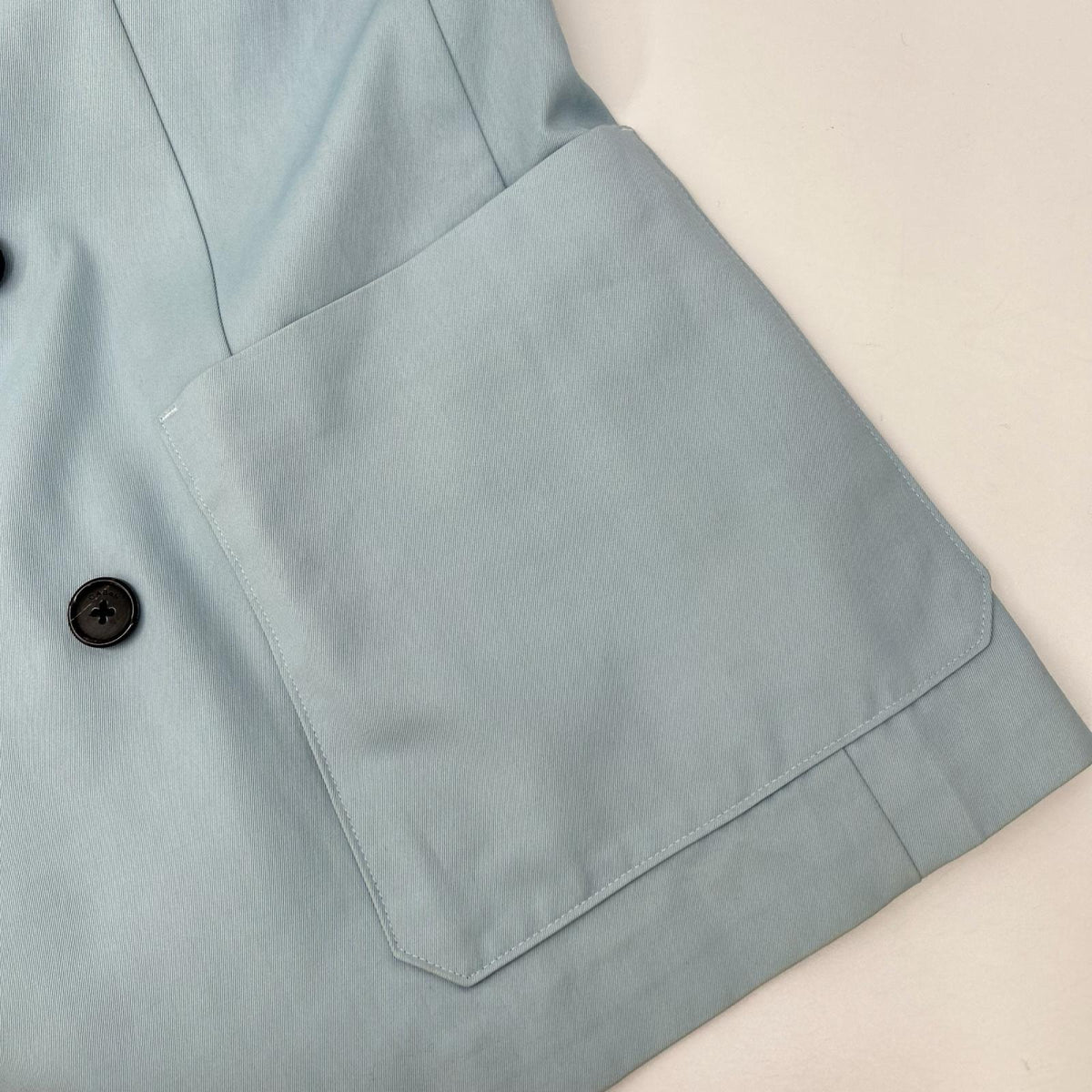 CABaN Light Blue Cotton Double-Breasted Jacket Size L