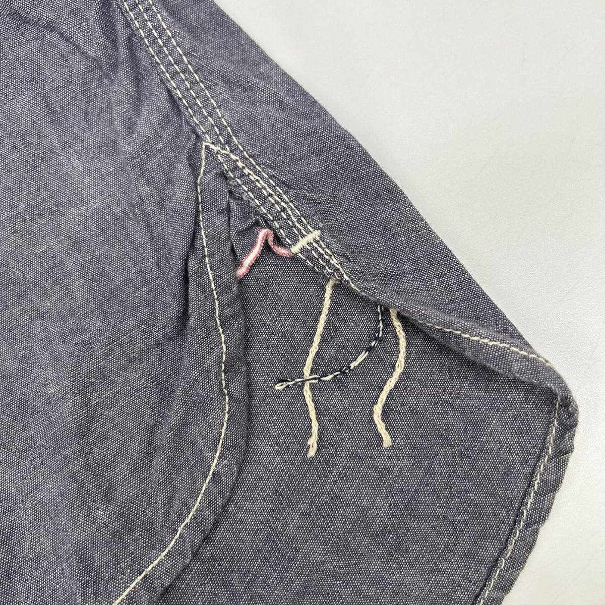 Momotaro Jeans Blue Gray Shutsujin Work Shirt Size 42