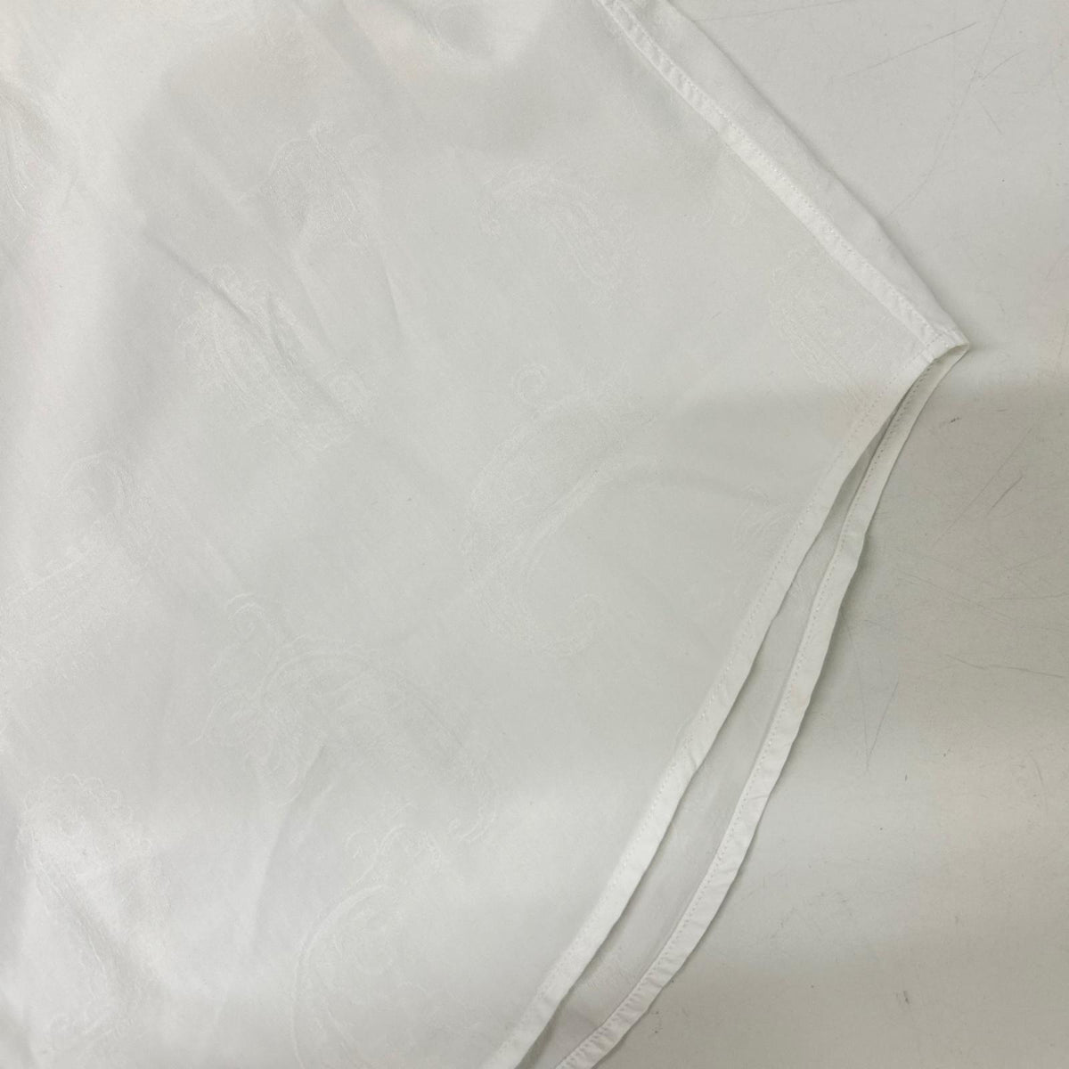 ETRO White Cotton Paisley Dress Shirt Size 42