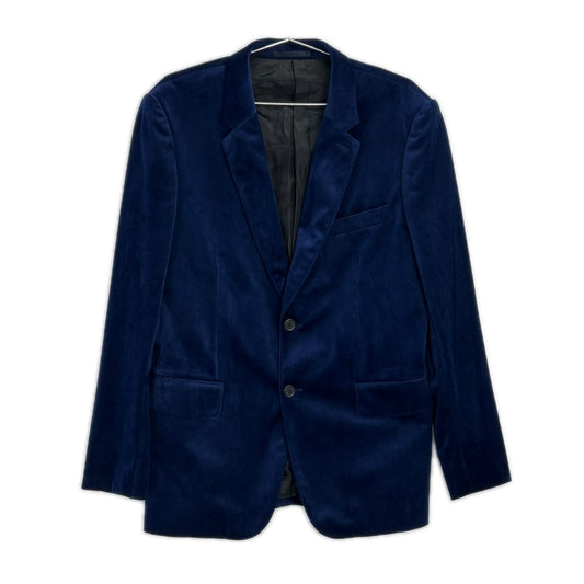 PaulSmith Navy Velour Single-Breasted Suit Size L2