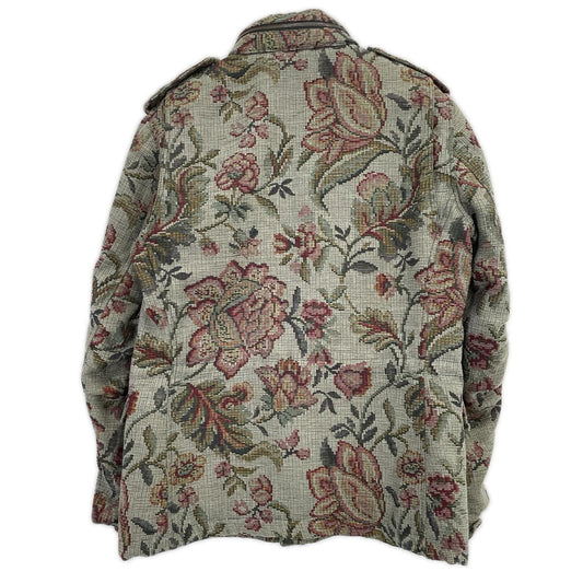 Gabriele Pasini Botanical Camo Jacquard Jacket Green Size 52