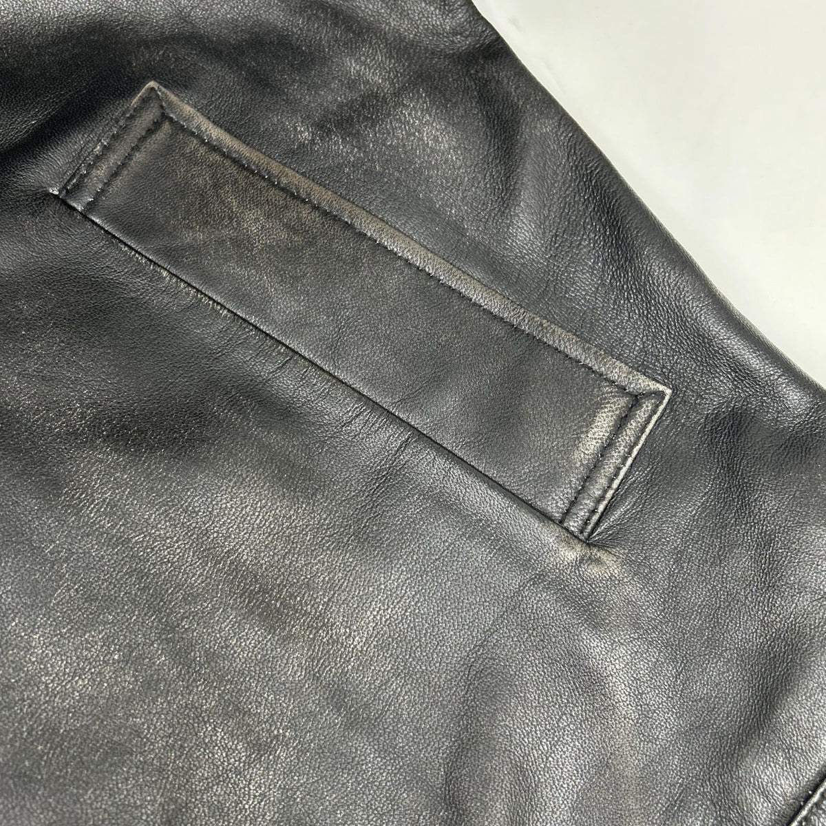 BRD- BRD-032 Basic Leather Riders Jacket Black Size MAX