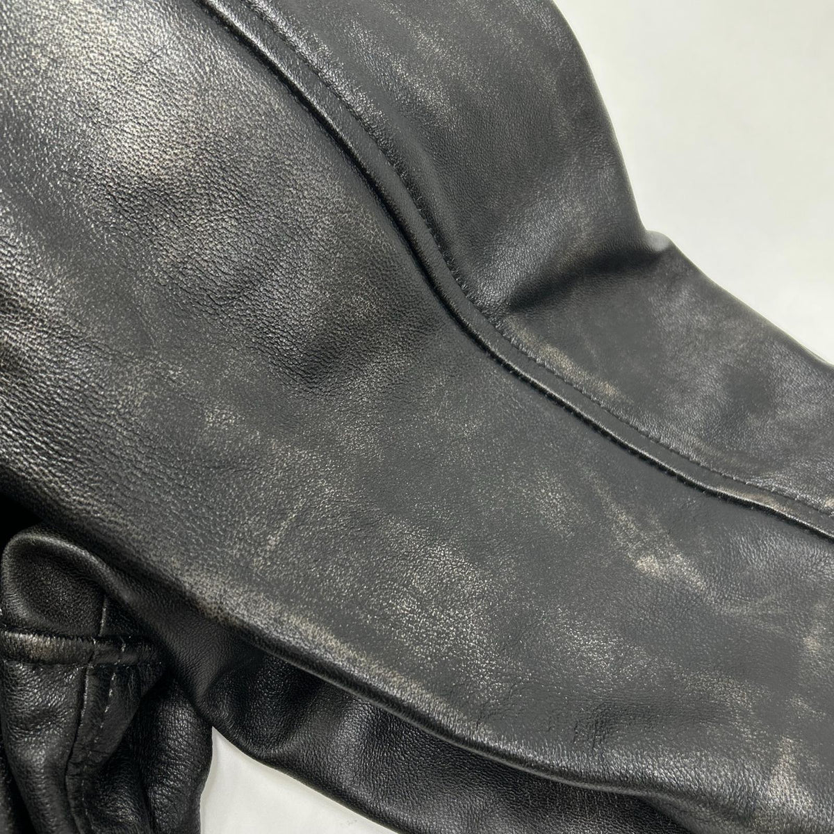 BRD- Basic Leather Vintage Black Jacket Size MEGA
