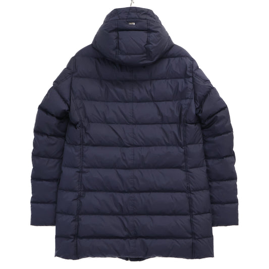 HERNO PI0191U Polartec 4-Pocket Hooded Coat Navy Size 48