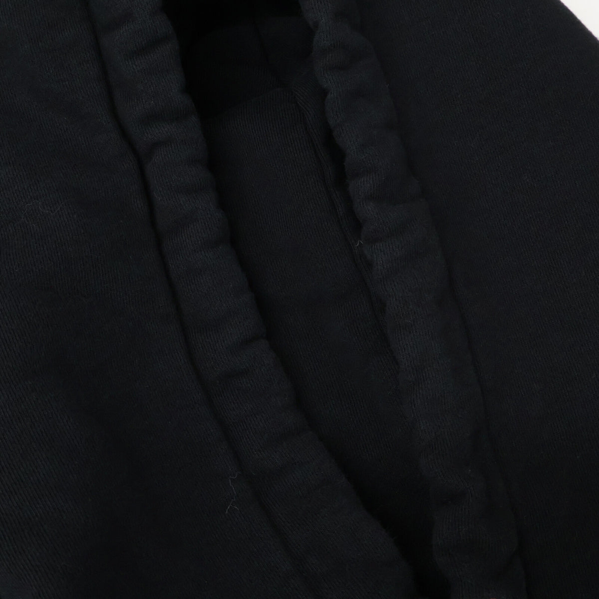 CELINE Black Studs Embroidery Loose Fit Hoodie Size L