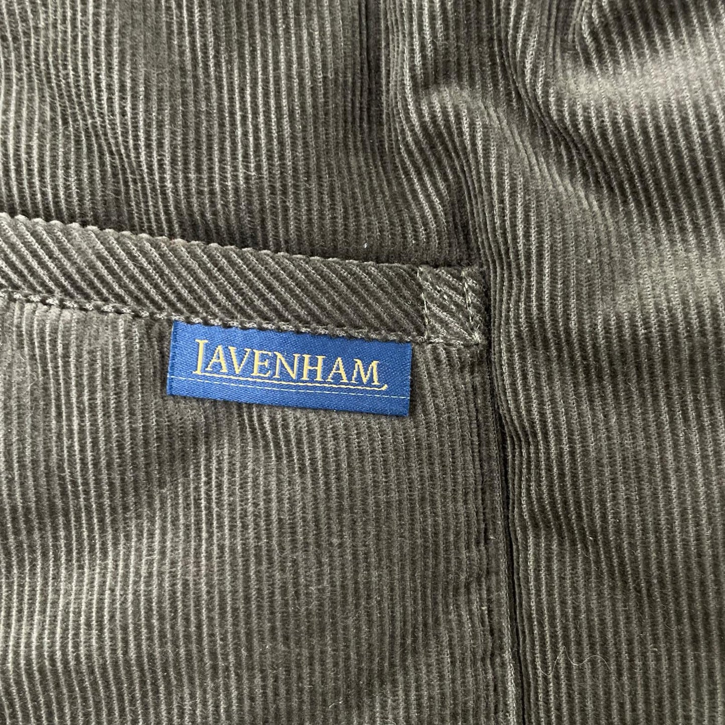 LAVENHAM Khaki Patchwork Oversized Denham Jacket Size L
