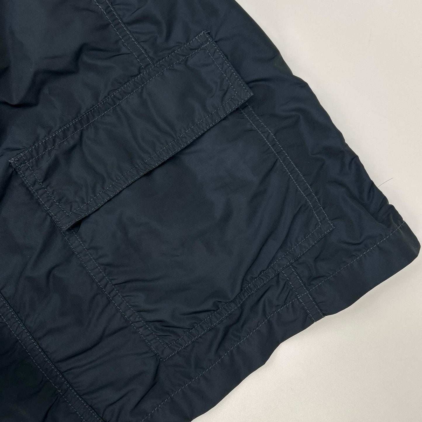 ETRO Navy Nylon Military Jacket Size XL