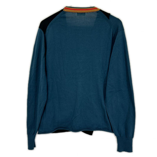 kolor BEACON 25SBM-NO2331 Black/Blue Knit Sweater