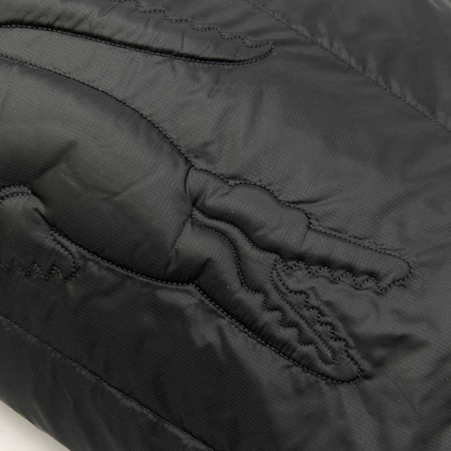 Lacoste BH2895 Black Backstitch Down Vest Size 48