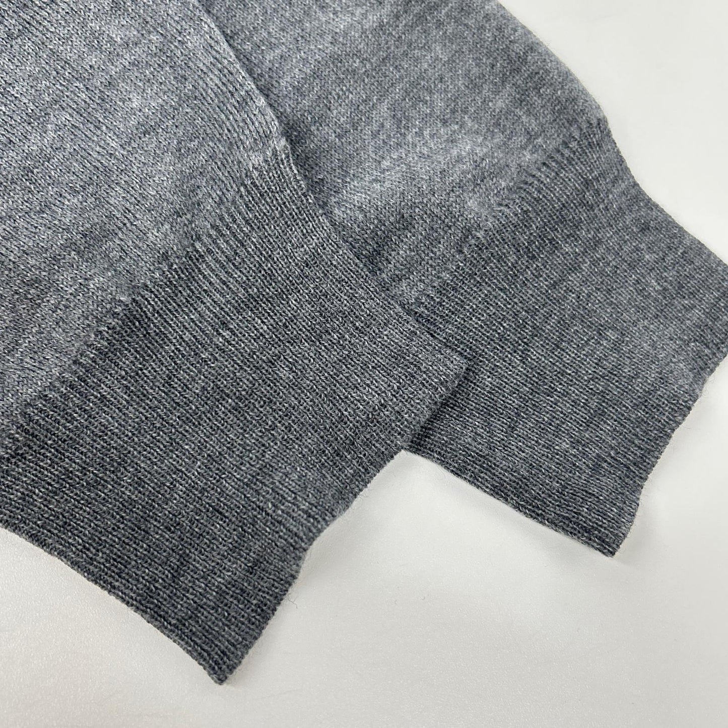 ISAIA MGKX05 Gray Crewneck High Gauge Knit Sweater Size L