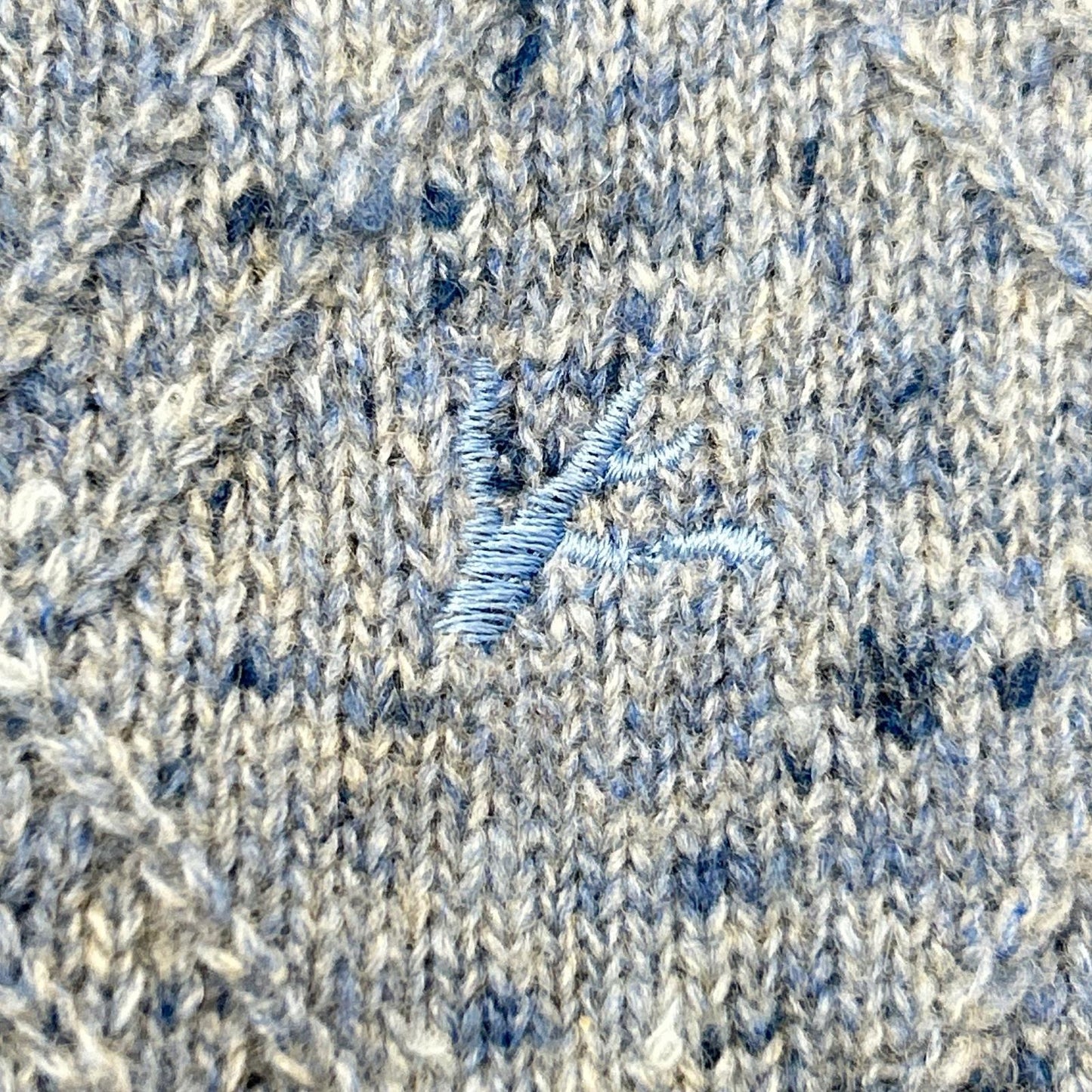 ISAIA Blue Mid-Gauge High-Neck Knit Sweater Size M