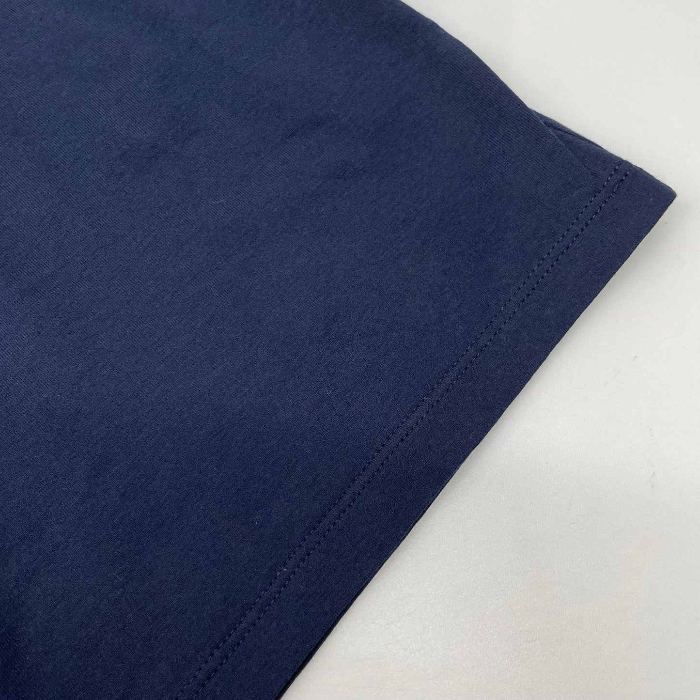 PRADA Navy Rubber Logo Hybrid Long Sleeve Polo Shirt Size S