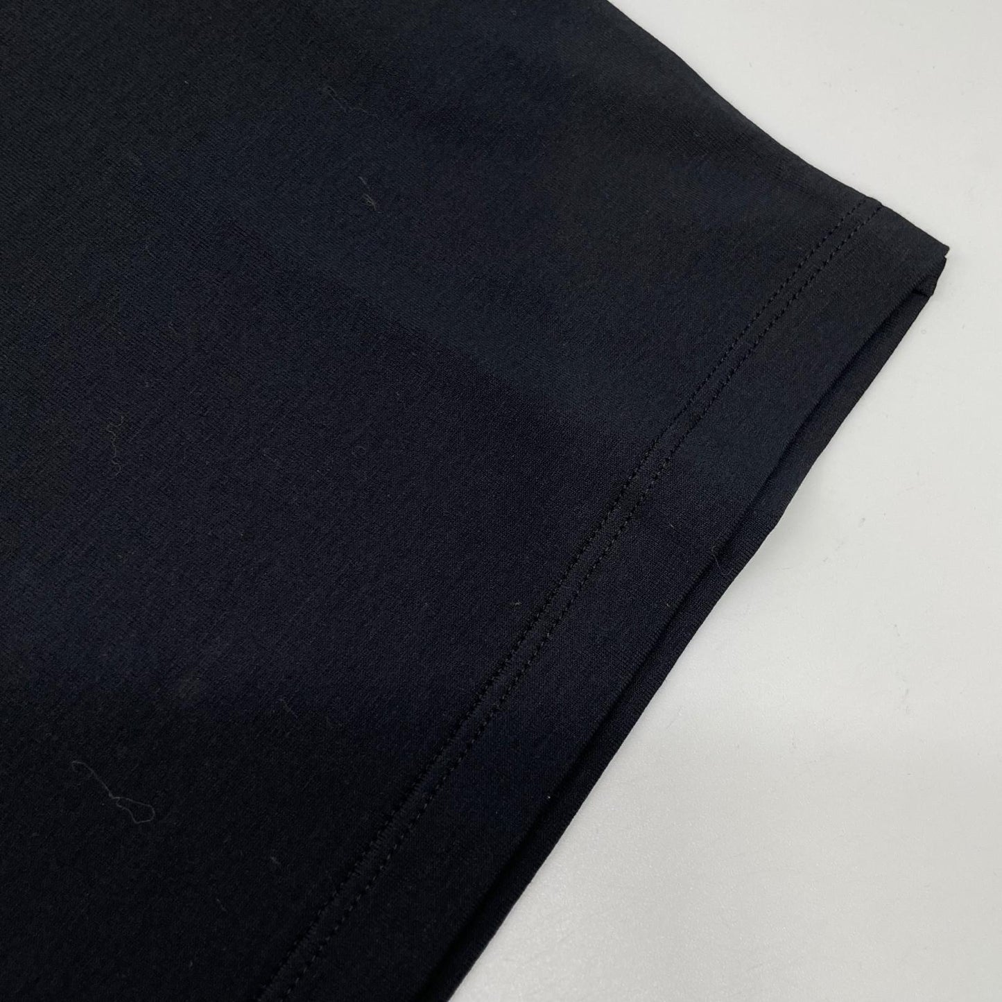 PRADA Black Rubber Logo Hybrid Long Sleeve Polo Shirt Size S
