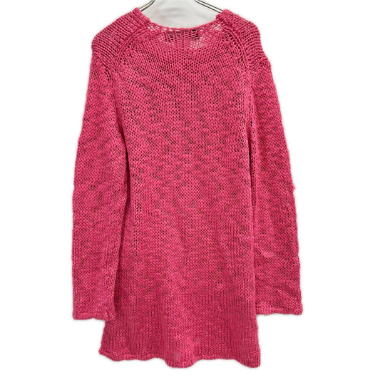 COMMEdesGARCONS HOMME PLUS PO-N008 Slub Sweater Pink Size L
