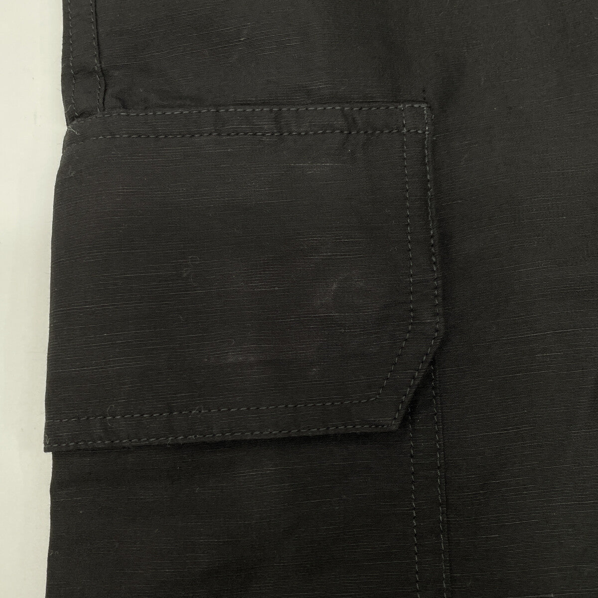 LOEWE Paula's Ibiza Rayon Cargo Shorts Black Size 46