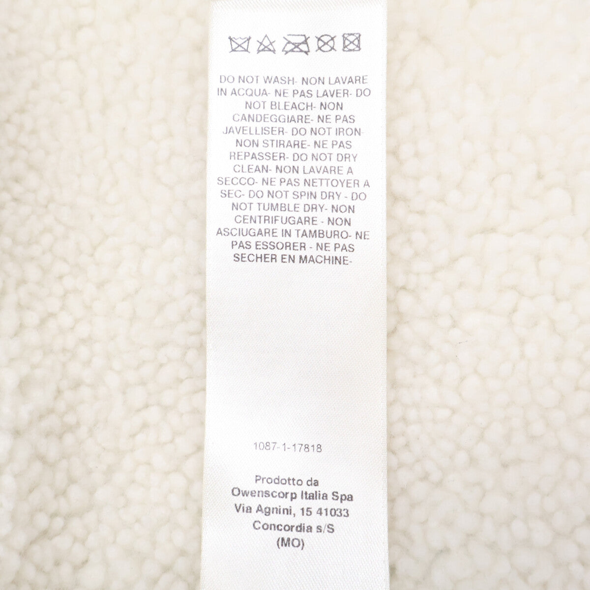 Rick Owens F/W21 GETHSEMANE Shearling Long Coat Size 48