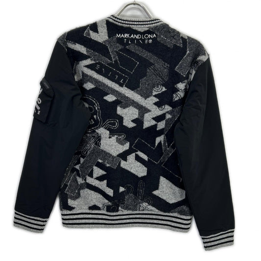 MARK&LONA MXM-5C-AB75 Geometrics Camo Pullover Black Size 44