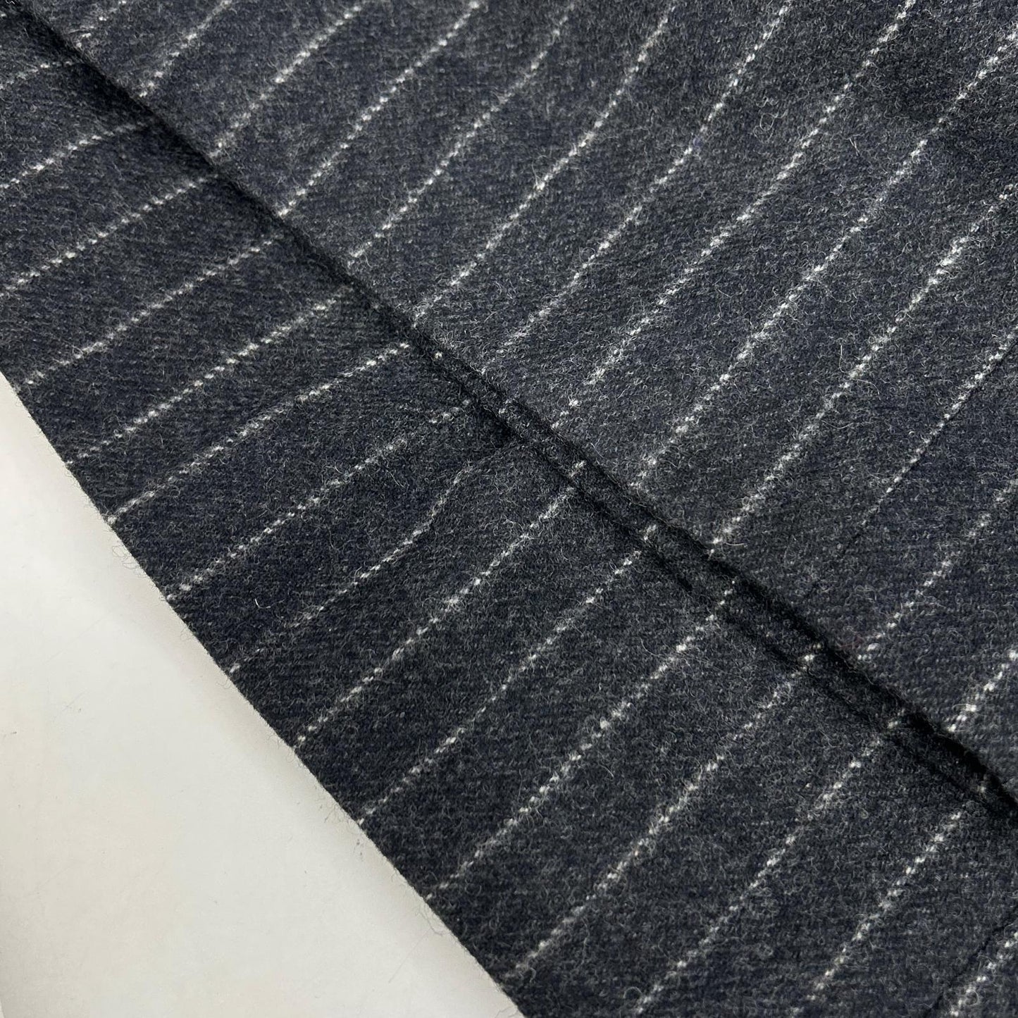INSCRIRE 25AW Stripe Wide Wool Pants Black Size 3