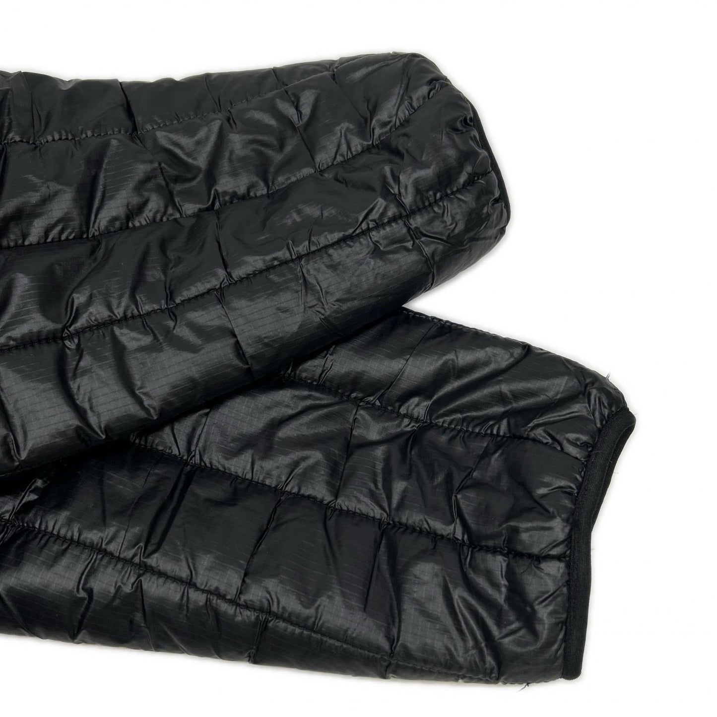 South2 West8 Black HM810 Quilted V Neck Coat Size M