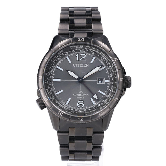 CITIZEN PROMASTER SKY Mechanical GMT Watch Metal Black