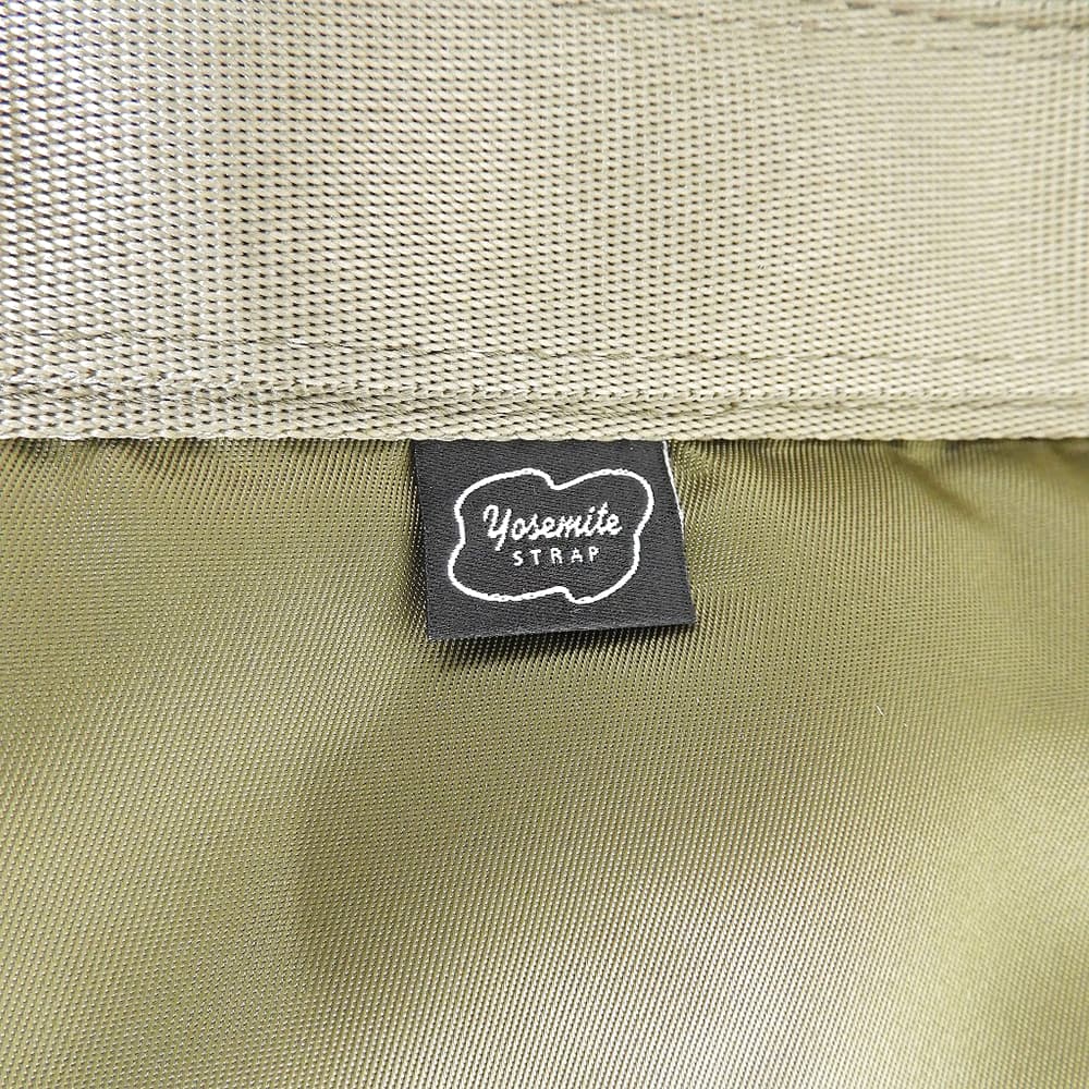 Yosemite Khaki Nylon Drawstring Tote Bag Size M