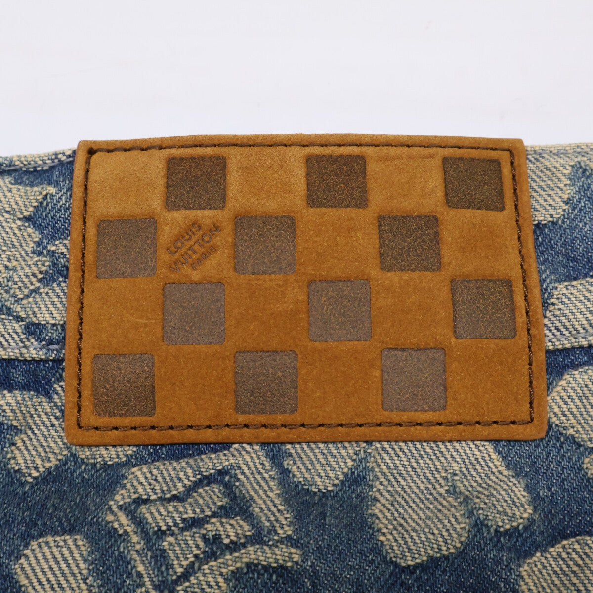 LOUIS VUITTON 25AW All-Over Jacquard Workwear Denim Size 38