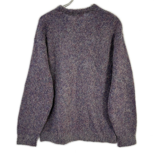 Supreme Purple Nylon Mohair Knit Sweater Size M