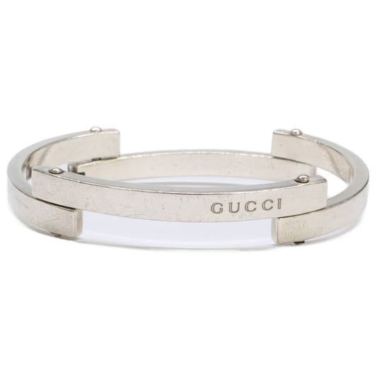GUCCI 925 Plate Link Bracelet Silver ONE SIZE Size ONE SIZE