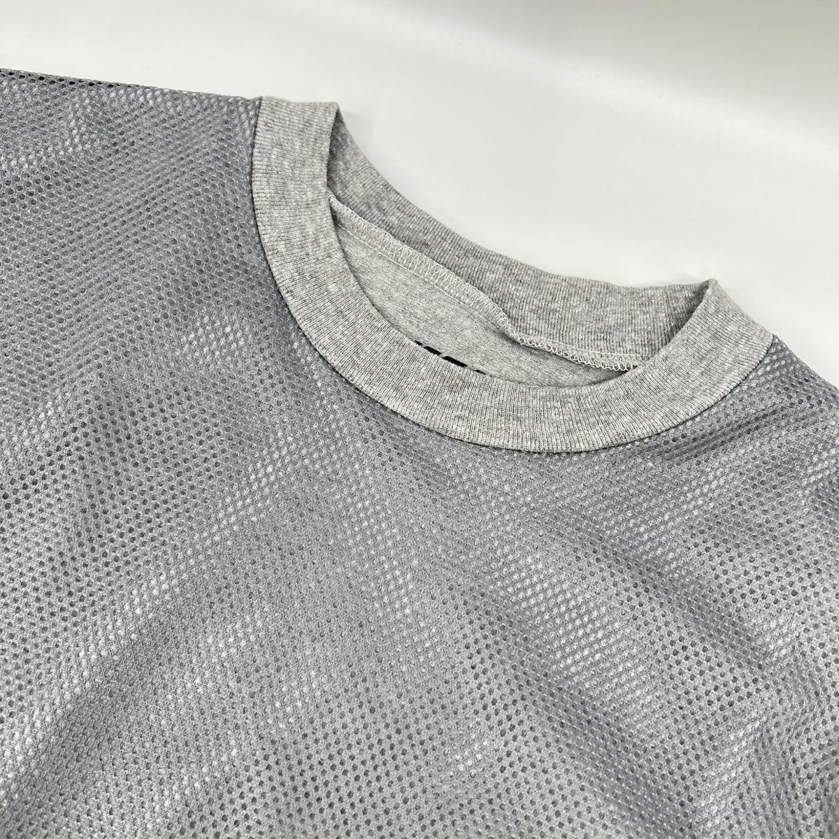 is-ness Balloon Double Layer Mesh SS Gray Poly Size M