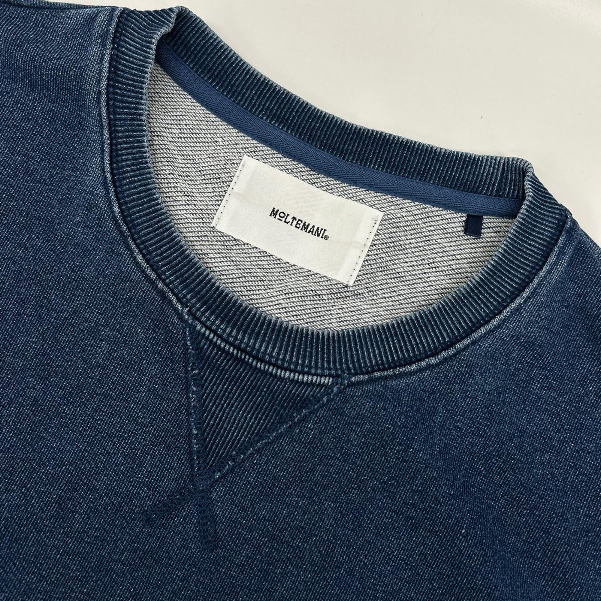 MOLTEMANI Indigo Cotton Sweatshirt Size XL