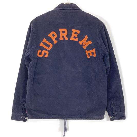 Supreme 11AW Corduroy Coaches Jacket Navy Size S