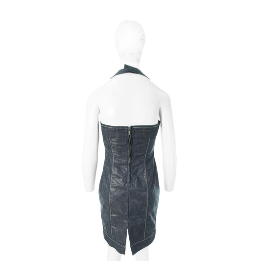 Jean Paul GAULTIER Indigo Cotton Dress Size 42