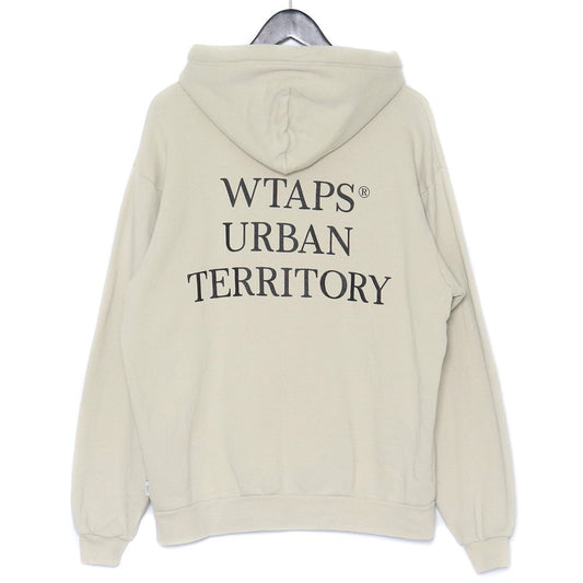 WTAPS 21AW Urban Territory Print Hoodie Cream Size 03