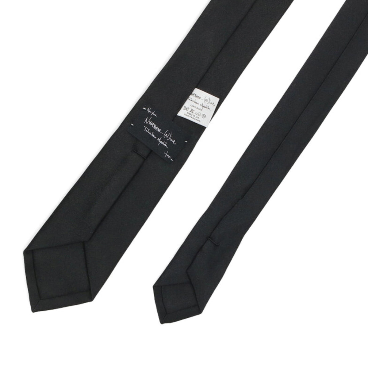 NUMBER (N)INE 2006 A/W Black Silk Tie
