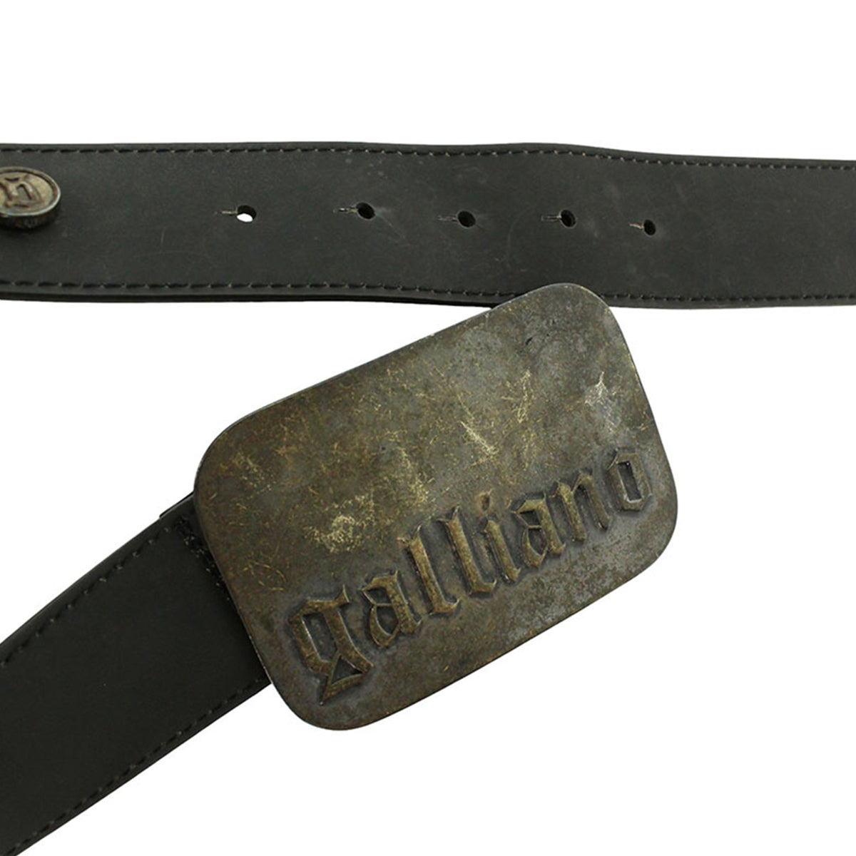 John Galliano Silver & Black Belt