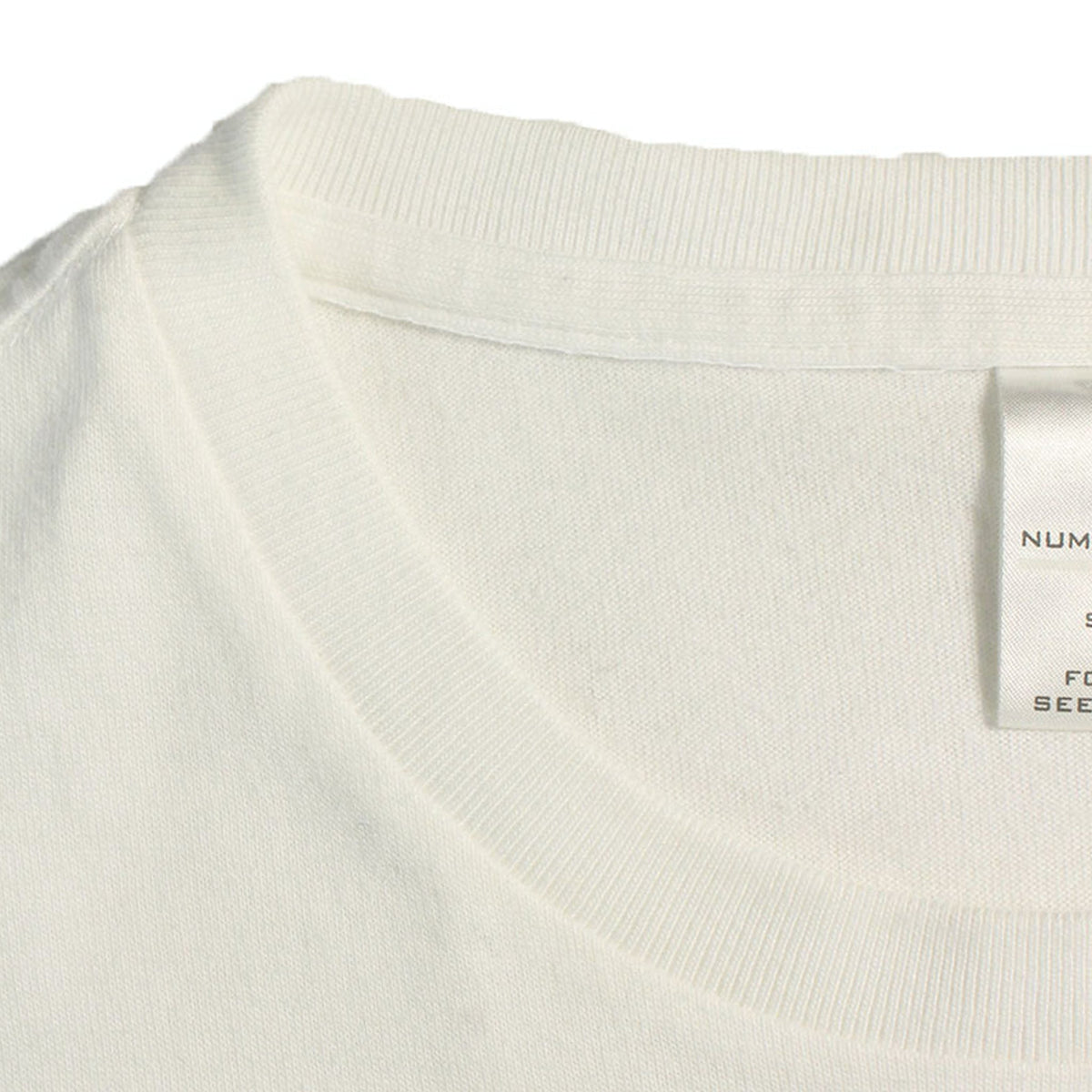 NUMBER (N)INE 2002 S/S Cotton T-Shirt White/Black Size 2