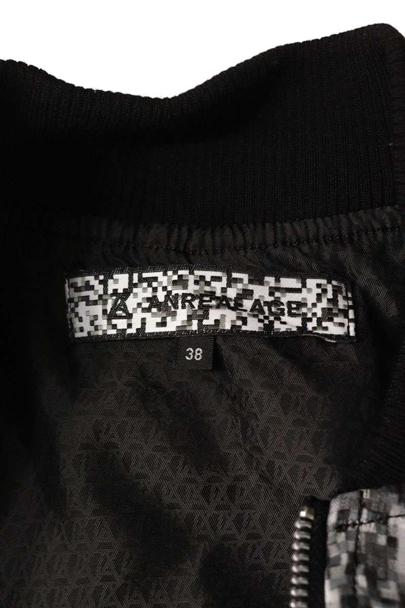 ANREALAGE Noise Print MA-1 Blouson Black Size 38