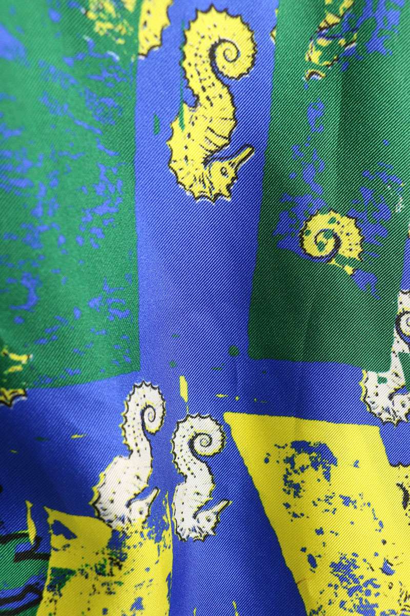 CHANEL 26SS Graffiti Silk Long Sleeve Shirt Multi Size 42