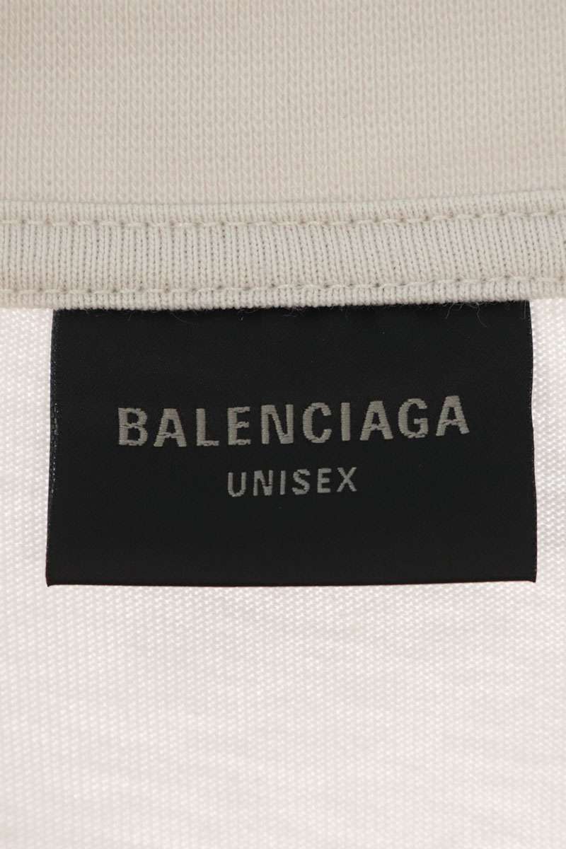 Balenciaga 24AW Vintage Print T-Shirt White Size 4