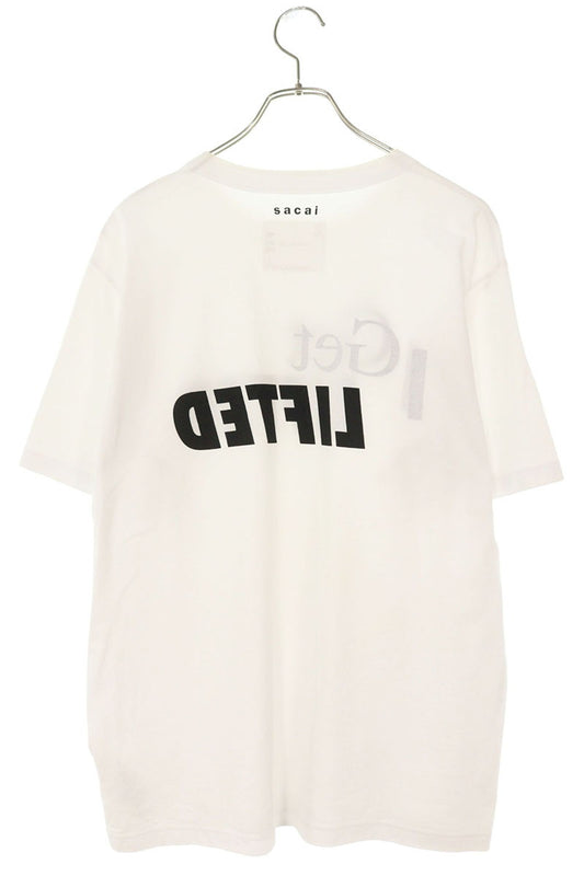 Sacai Logo Print Cotton T-Shirt White Size L