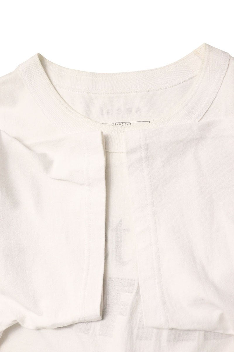 Sacai Logo Print Cotton T-Shirt White Size L