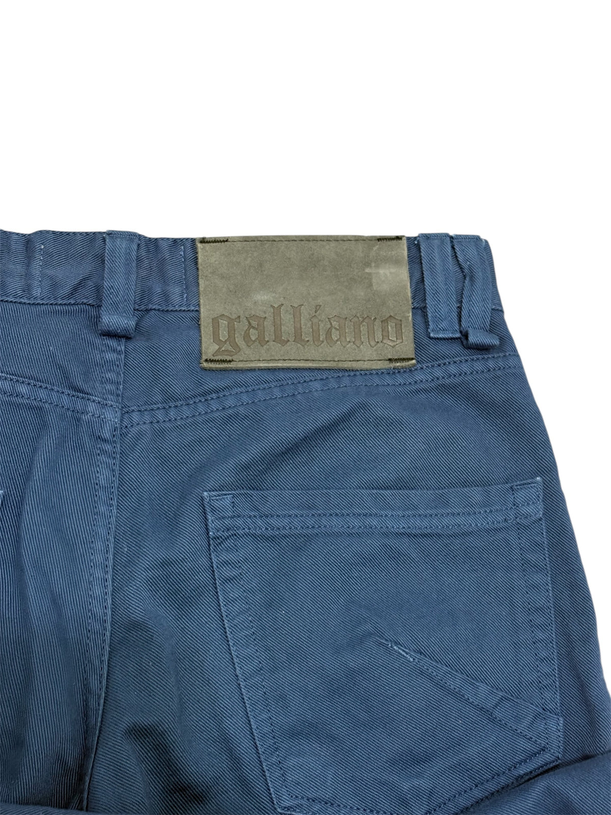 galliano Blue Straight Leg Trousers