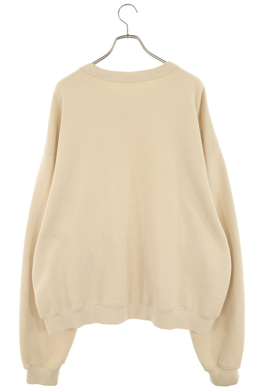 ALEXANDER WANG 22SS Logo Print Sweatshirt Beige Size XL