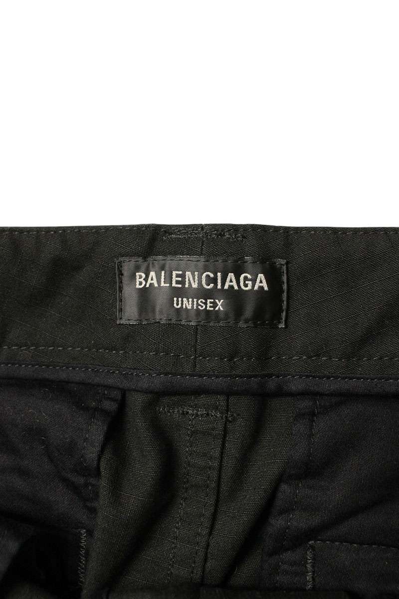 BALENCIAGA Black Cotton Cutout Cargo Pants Size 28