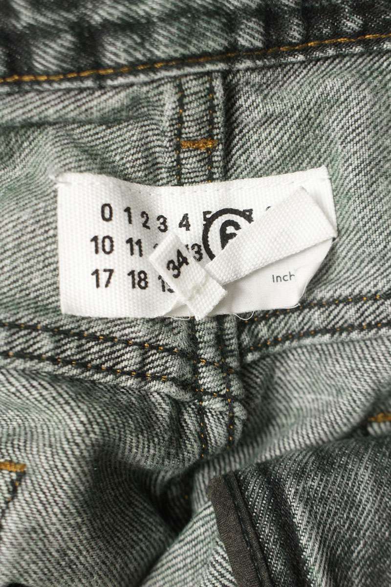 MM6 24AW Wide Denim Pants Green Size 34