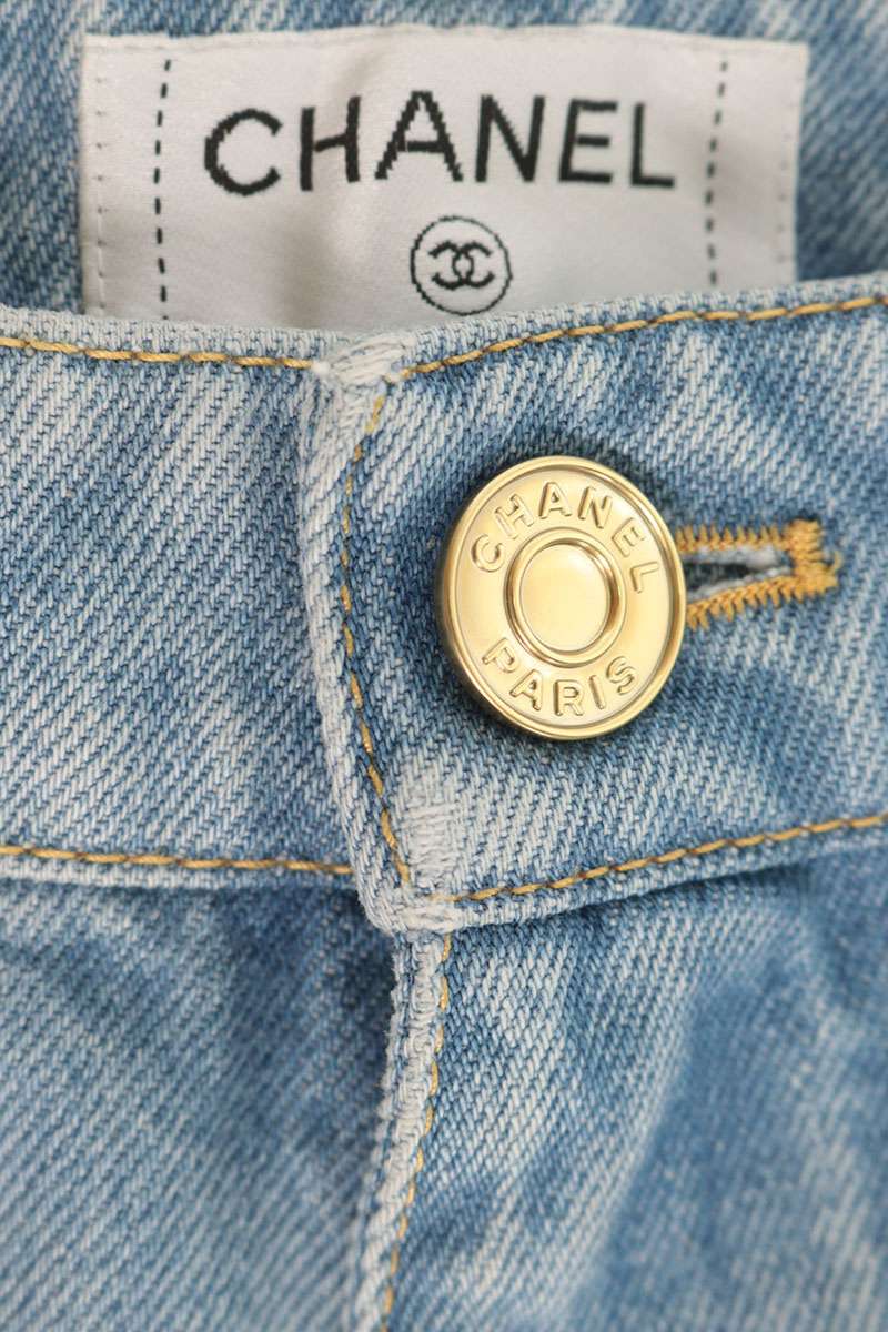 CHANEL 26AW METIERS D'ART Coco Mark Baggy Denim Size 42