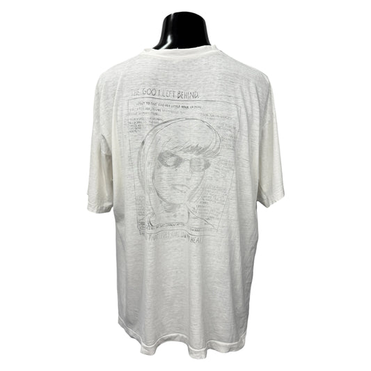 SONIC YOUTH Vintage "Goo" Pettibon Graphic T-Shirt Size XL